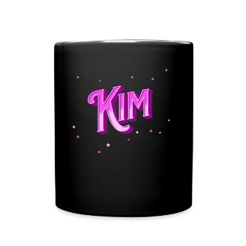 Kim Personalized Name - Full Colour Mug - black - Front