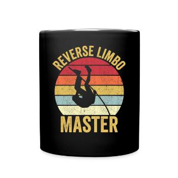 Lustiger Stabhochsprung Stabhochsprung - Tasse einfarbig - Schwarz - Vorne