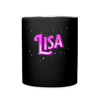 Nom Lisa personnalisé - Mug uni - noir - Devant