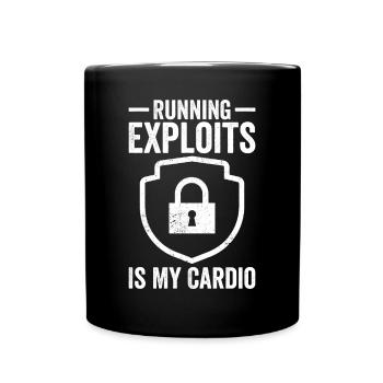 Cybersecurity Computer Security Cybersecurity - Full Colour Mug - black - Front