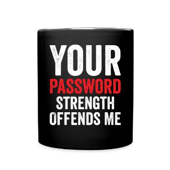 Cybersecurity Computer Security Cybersecurity - Full Colour Mug - black - Front