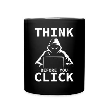 Cybersecurity Computer Security Cybersecurity - Full Colour Mug - black - Front