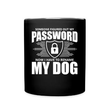 Cybersecurity Computer Security Cybersecurity - Full Colour Mug - black - Front