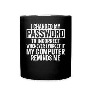Cybersecurity Computer Security Cybersecurity - Full Colour Mug - black - Front