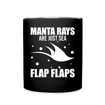 Drôle de raie manta Stingray - Mug uni - noir - Devant