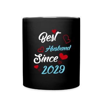 Best Husband Since 2029 Wedding - Full Colour Mug - black - Front