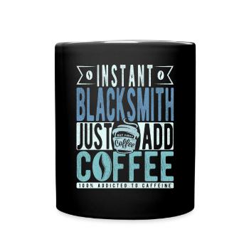 Buchalter Kaffee Spruch - Tasse einfarbig - Schwarz - Vorne