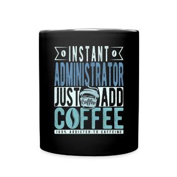 Dicton de café Buchalter - Mug uni - noir - Devant