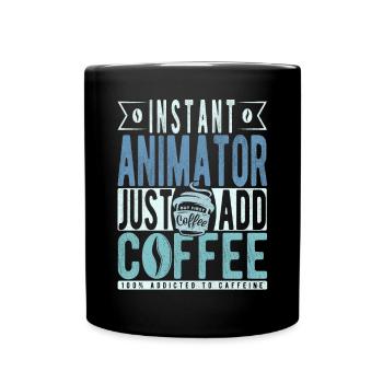 Dicton de café Buchalter - Mug uni - noir - Devant
