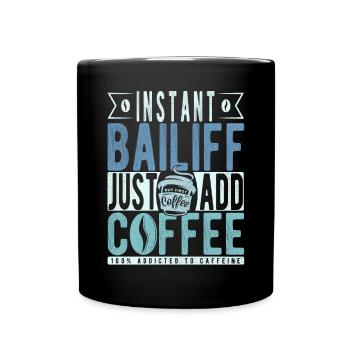 Dicton de café Buchalter - Mug uni - noir - Devant