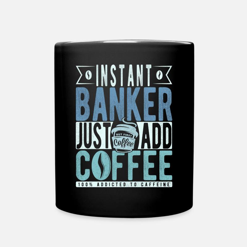 Buchalter Kaffee Spruch - Tasse einfarbig - Schwarz