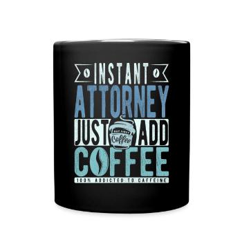Dicton de café Buchalter - Mug uni - noir - Devant