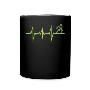 Basketball Geschenkidee Sport Design - Tasse einfarbig - Schwarz - Vorne