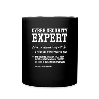 White Hat Hacker. Cyber warriors. - Full Colour Mug - black - Front