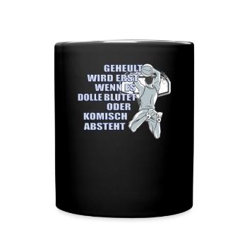 Basketball Geschenkidee Sport Design - Tasse einfarbig - Schwarz - Vorne