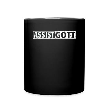 Basketball Geschenkidee Sport Design - Tasse einfarbig - Schwarz - Vorne