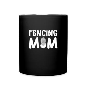 Swordman Geschenk, Fechten Geschenk, Fechter - Tasse einfarbig - Schwarz - Vorne