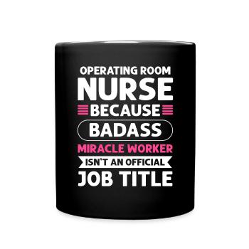 Infirmière Miracle Worker. Les soins infirmiers dans l' - Mug uni - noir - Devant