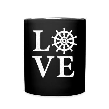 Maritime Sea Sailing - Full Colour Mug - black - Front