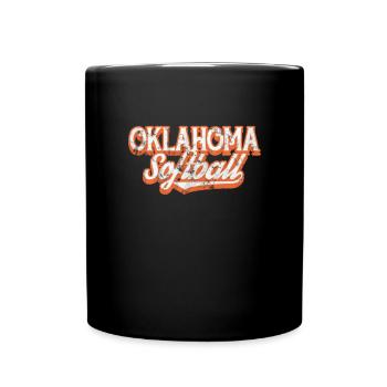 Oklahoma Softball - Full Colour Mug - black - Front