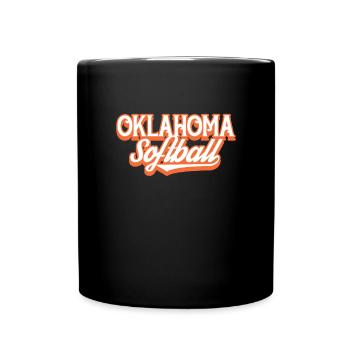 Oklahoma Softball Player Baseball Gift - Mug uni - noir - Devant