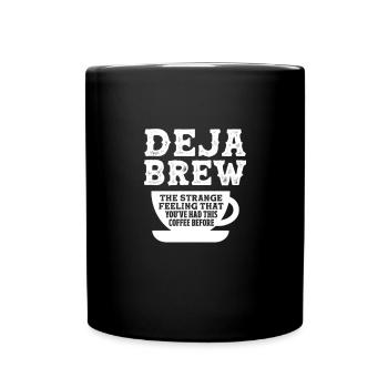 Coffee Caffeine Espresso Barista Gift - Full Colour Mug - black - Front