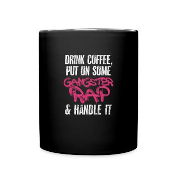 Coffee Rap - Full Colour Mug - black - Front