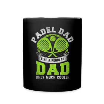 Cool Padel Papa Padel Joueur de Padel Père - Mug uni - noir - Devant