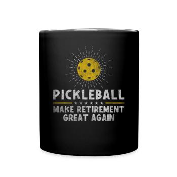 Pickleball Make Retirement Great Again Retiree - Tasse einfarbig - Schwarz - Vorne