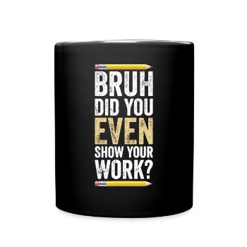 Drôle Professeur de Math Blague Hommes Femmes Fun Meilleur Math Qu - Mug uni - noir - Devant