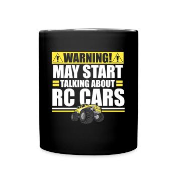 RC voiture télécommandée voiture de course - Mug uni - noir - Devant