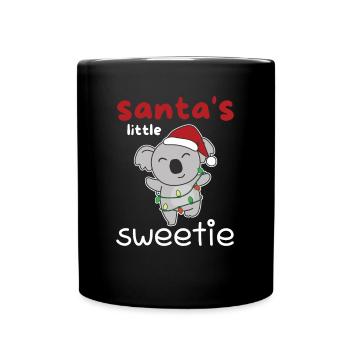 Koala Christmas Santa's little sweetie - Full Colour Mug - black - Front