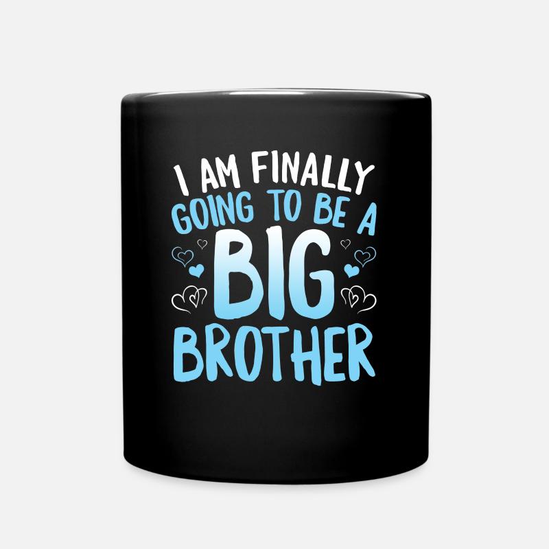 Süßer großer Bruder zu sein, ich werde endlich ein - Tasse einfarbig - Schwarz