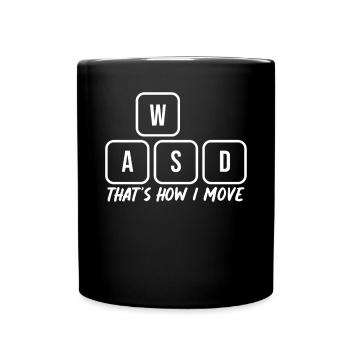 C’est ainsi que je déplace les touches de l’ordinateur du clavier en disant - Mug uni - noir - Devant