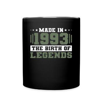 30e anniversaire Made in 1993 La naissance des légendes - Mug uni - noir - Devant