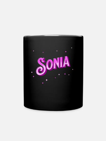 Nom Sonia personnalisé - Mug uni - noir