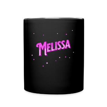 Melissa name personalized - Full Colour Mug - black - Front