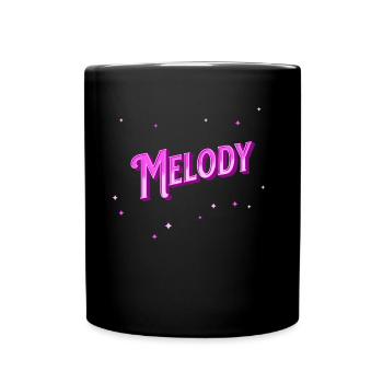 Melody name personalized - Full Colour Mug - black - Front