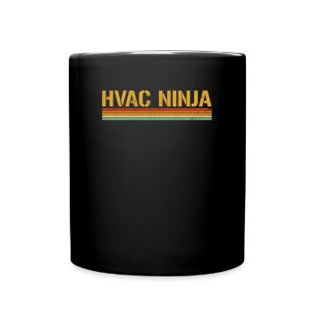 HVAC Ninja, Technician - Tasse einfarbig - Schwarz - Vorne