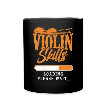 Violin Violinist Vintage Violin - Tasse einfarbig - Schwarz - Vorne