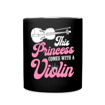 Violoniste Violoniste Fille This - Mug uni - noir - Devant