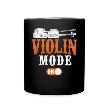 Violin Violinist Vintage Violin - Tasse einfarbig - Schwarz - Vorne