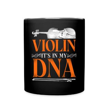 Violin Violinist Vintage Violin - Tasse einfarbig - Schwarz - Vorne