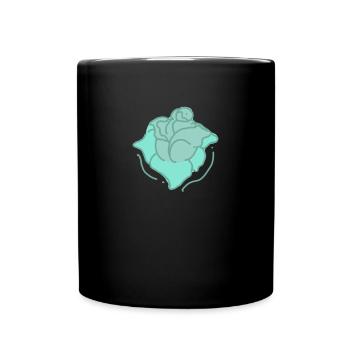 Rose Red Rose Hand-drawn - Full Colour Mug - black - Front