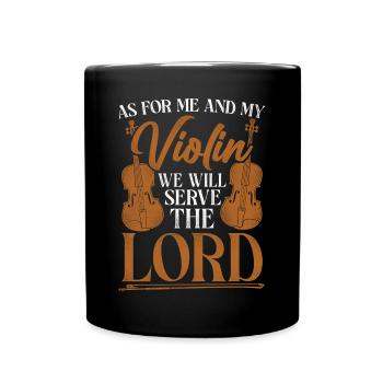 Violoniste Violoniste Jesus Faith - Mug uni - noir - Devant