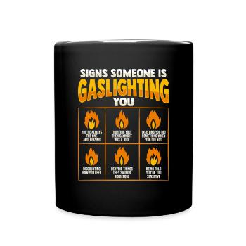 Féminisme Gaslightning Design pour un - Mug uni - noir - Devant