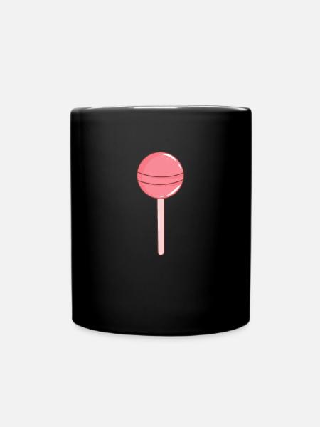 Lutscher Lollipop - Tasse einfarbig - Schwarz
