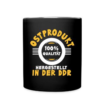 Ostprodukt Ostdeutscher Spruch DDR Ostdeutschland - Tasse einfarbig - Schwarz - Vorne