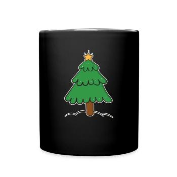 Christmas tree - Full Colour Mug - black - Front
