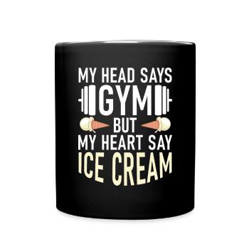 Cadeaux pour amateurs de crème glacée - Mug uni - noir - Devant
